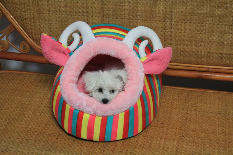 Милые тапочки дизайн маленькие собаки дом принцесса собака кровать для моющаяся