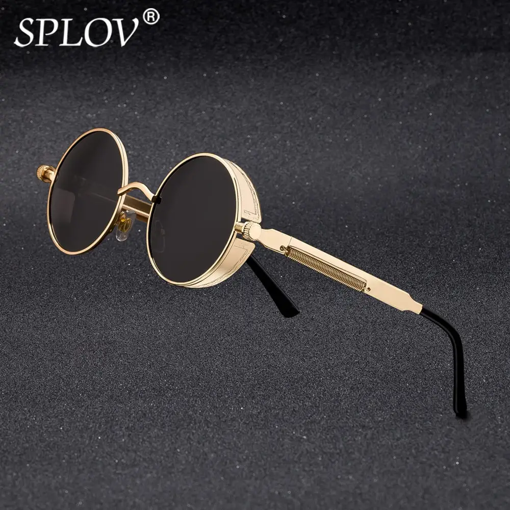 Очки солнцезащитные SPLOV мужские/женские UV400 винтажные поляризационные круглые