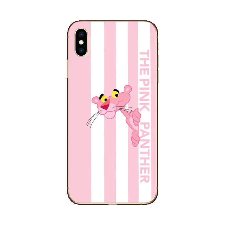 Милый цвет розового леденца пантера чехол для iphone 11 11Pro 5s SE X XS Max XR 6 6S 7 8 Plus роскошный мягкий силиконовый чехол из ТПУ