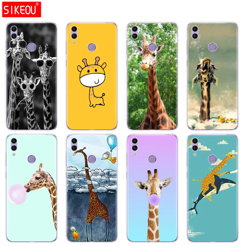 Чехол для Huawei Honor 8A PRO 8C 8X 10 i play чехол накладка huawei Y5 Y6 Y7 Y9 2019 pro Prime giraffes с милыми