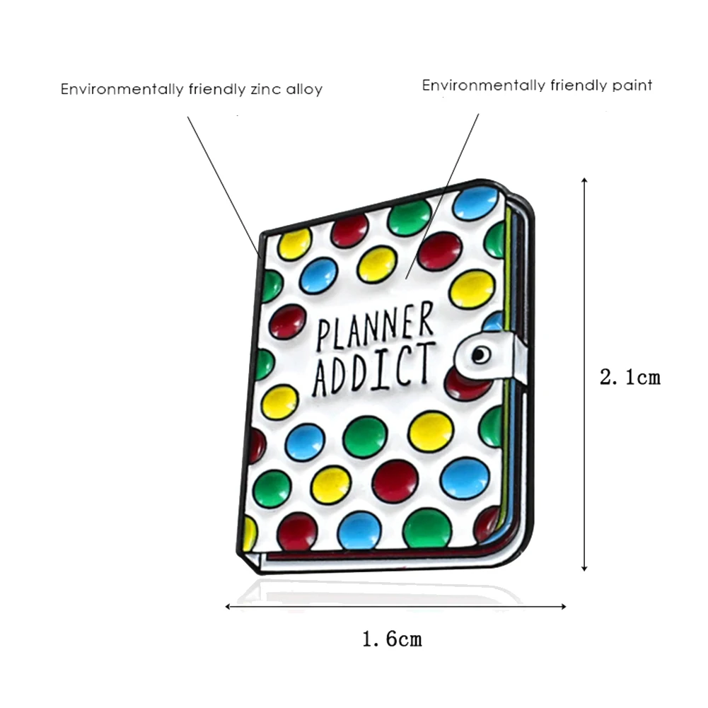 Женская джинсовая брошь BLUELANS многофункциональная разноцветная книга-планер