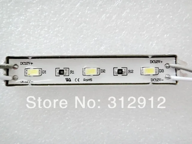 Фото 20 шт. 5730 SMD СВЕТОДИОДНЫЙ модуль высокая яркость 1 2 Вт IP65 DC12V 120-150лм Размер: 75 мм * 12 20 шт. 5730 SMD СВЕТОДИОДНЫЙ модуль высокая яркость 1 2 Вт IP65 DC12V 120-150лм Размер: 75 мм * 12