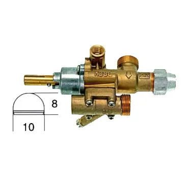 

PELGashahn GAS TAP 21/S mit Zundflamme Thermoelementanschluss