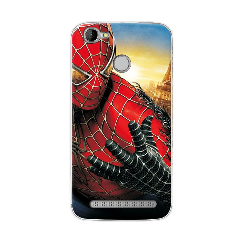 Charming Marvel Hero Captain America Phone Case For Homtom HT50 Soft TPU Back Cover Spiderman Iron Man HT 50 Shell |
