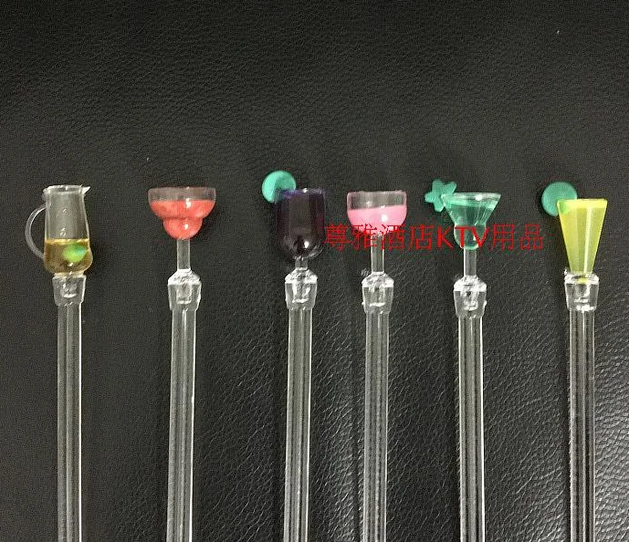 Акриловое пластиковое стекло художественная вращающаяся палочка ложка для кофе