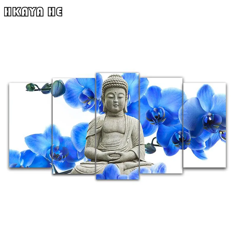 5d Diy квадратная Алмазная вышивка крестиком Будда кристальная мозаика картины