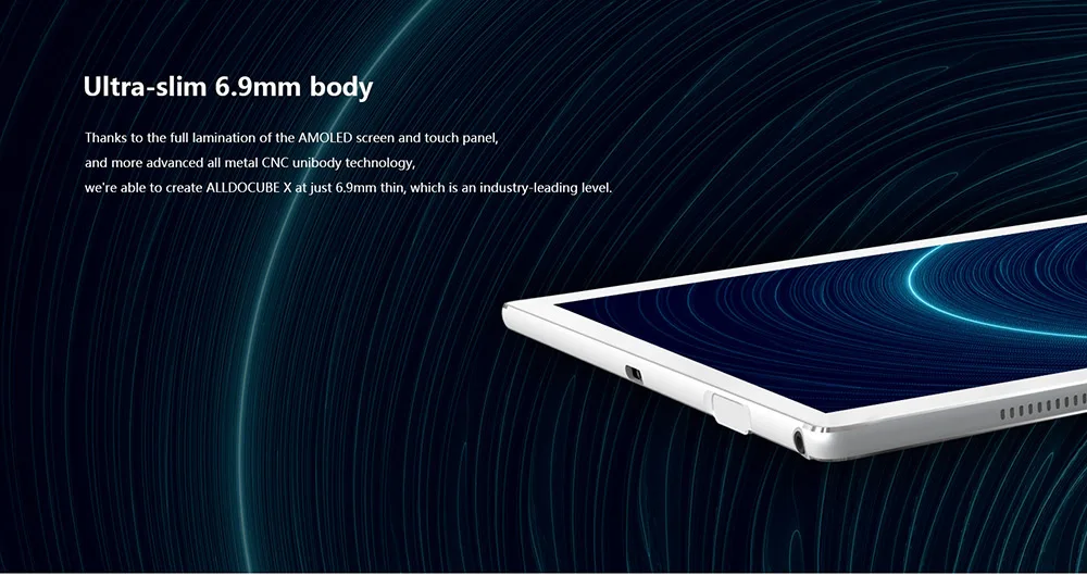 ALLDOCUBE X планшетный ПК 10,5 дюймов Android 8,1 type-C OTA Hexa Core 1,7 ГГц 4 Гб ОЗУ 64 Гб eMMC датчик отпечатков пальцев 8000 мАч планшеты ПК