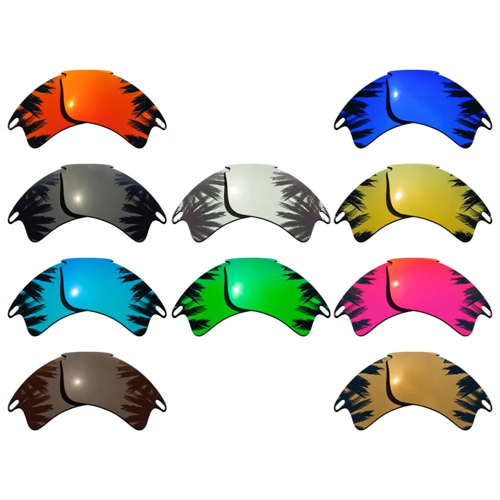 Поляризованные зеркальные Сменные линзы для Oakley Fast Jacket XL Frame Multi Colors|Очки