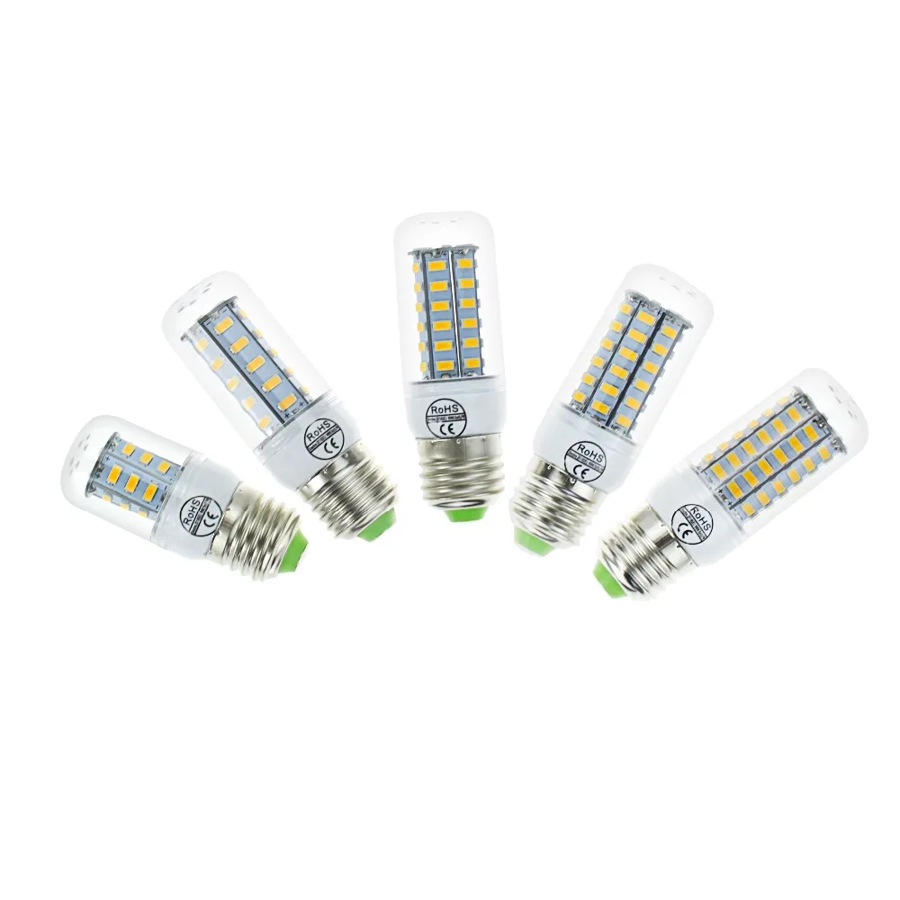 E27 E14 Светодиодный светильник SMD 5730 светодиодный кукурузный 220 в 24 36 48 56 69 люстра s