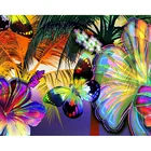 Цветок DIY 5D алмазов картина цветок маслянистый Алмазная вышивка полная мозаичная живопись стразами бриллиантами