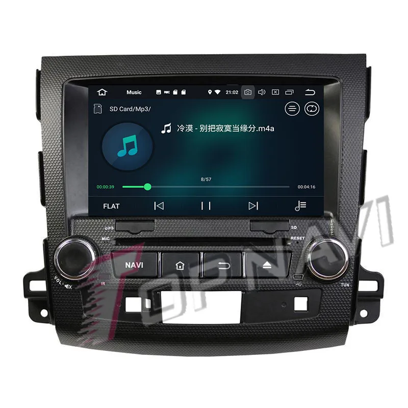 Автомобильный мультимедийный DVD-плеер Topnavi Восьмиядерный Android 9 0 для Mitsubishi Outlander
