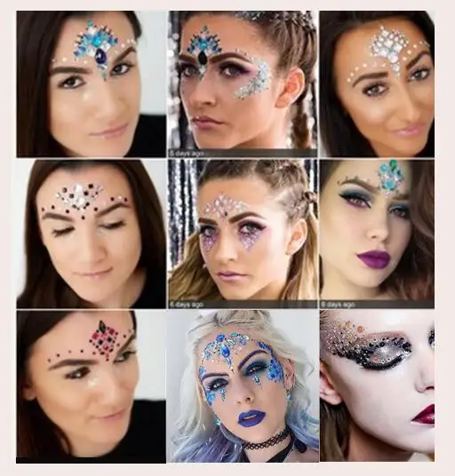 Красочные смолы сверла наклейка Bindi подобранная вручную Богемия и этнический