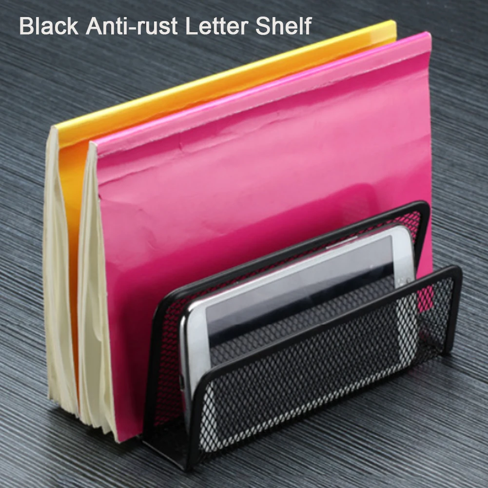 Удобный для хранения школьный 3 слоя офисный органайзер документов черный стол