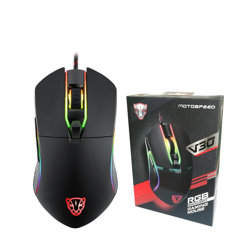 Motospeed V30 игровая мышь Профессиональная регулируемая разрешение 3500 dpi USB Проводная