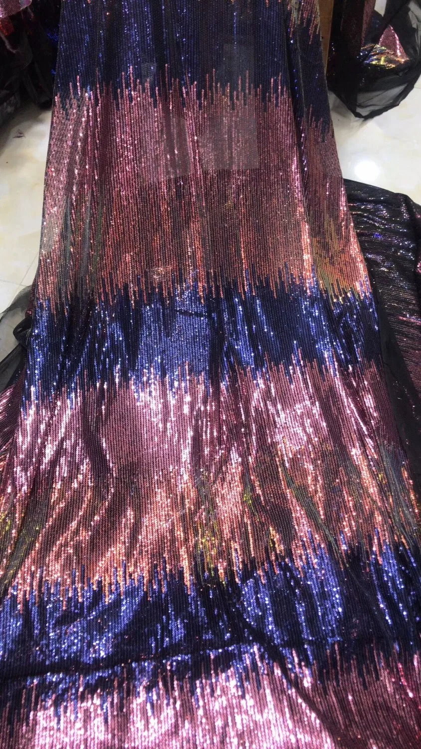 hot sale ZH-4183 sequins French Net Lace Fabric embroidery mesh fabric nigerian tulle lace | Дом и сад