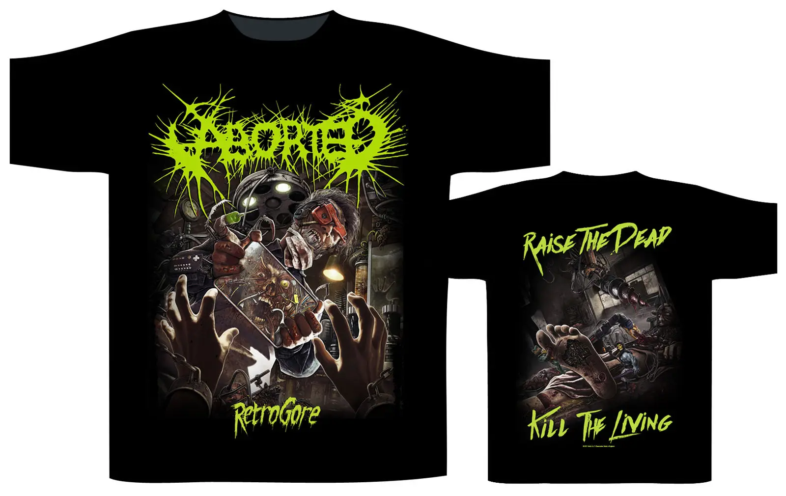 Aborted 'Retrogore' Футболка-NUOVO E ORIGINALE классические топы футболки | Мужская одежда
