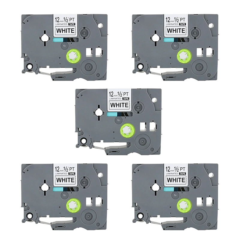 5 pk 10 12 мм tze лента TZe231 TZe 231 TZ-231 p touch tz совместимая с Brother TZ TZe-231 PT550 PT1000 |