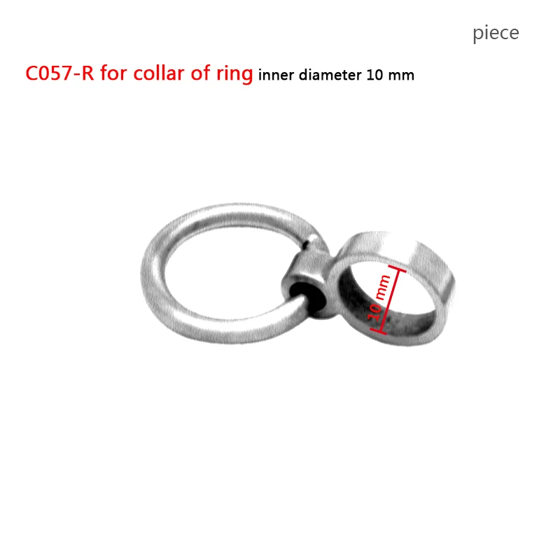 C057-R for collar Acechannel манжеты удалить кольцо из нержавеющей стали запасные части съемное уплотнительное кольцо для блокировки воротник манжеты запястья и лодыжки манжеты кольца - Цвет: C057-R for collar