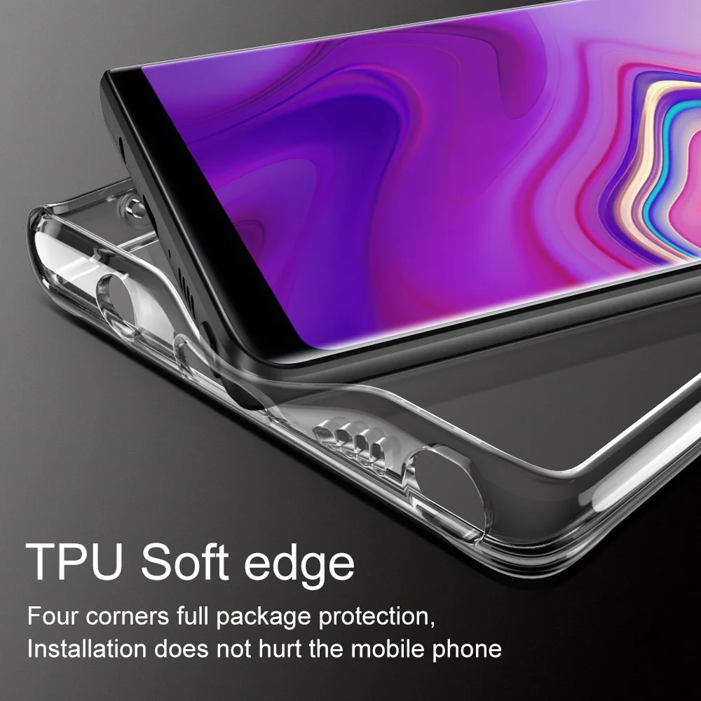 Чехол CYATO из закаленного стекла прозрачный чехол для Samsung Galaxy S10 S10Plus S10Lite S9 S9Plus S8