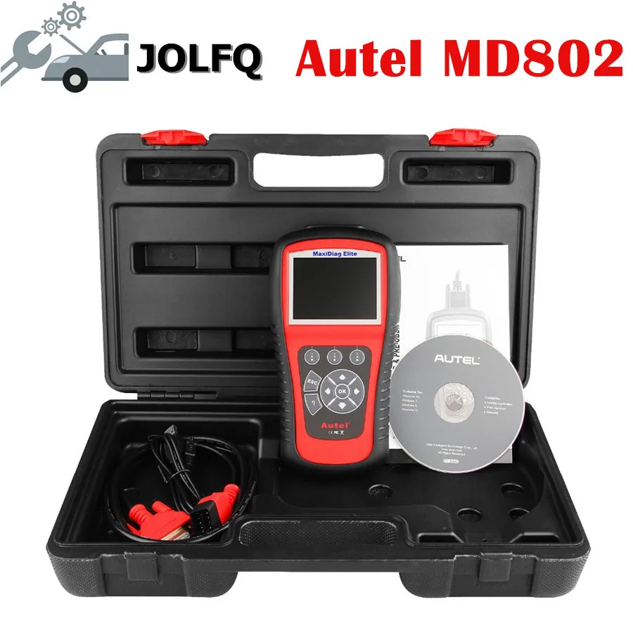 Заводская цена! 100% оригинальный кодовый сканер Autel Maxidiag Elite MD802 4 в 1 MD 802 (MD701 + MD702 MD703