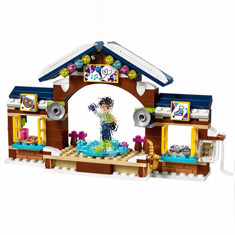 Фигурки Bela 10730 года 313 шт. фигурки для снежного курорта ледяной каток строительные