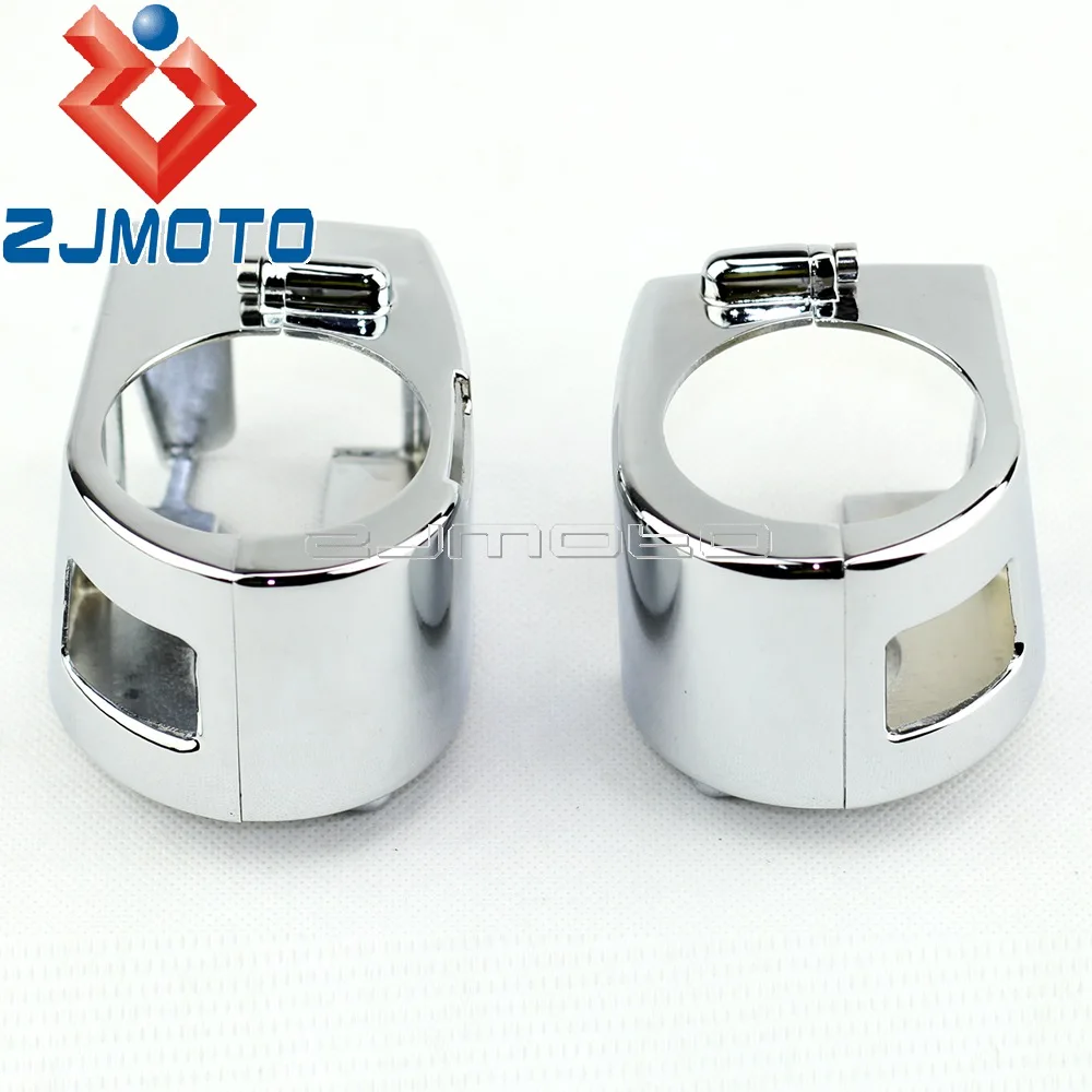 Хромированные Чехлы для мотоцикла алюминиевый корпус переключателя