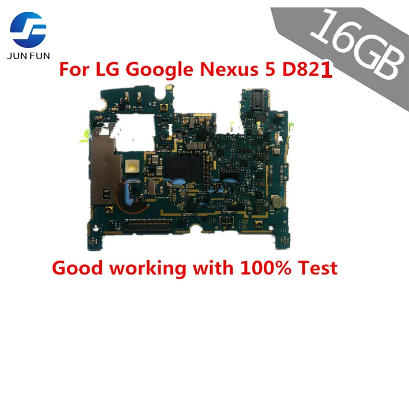 Оригинальная разблокированная материнская плата JUN FUN 100% для LG Google Nexus 5 D821 16 Гб |