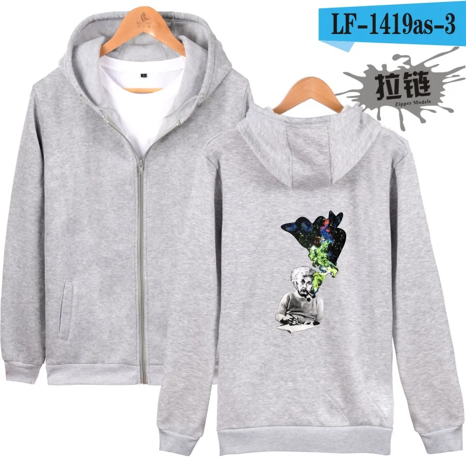 ZOGAA новый осенне-зимний костюм с принтом Альбера Эйнштейна на молнии и шляпе 3d