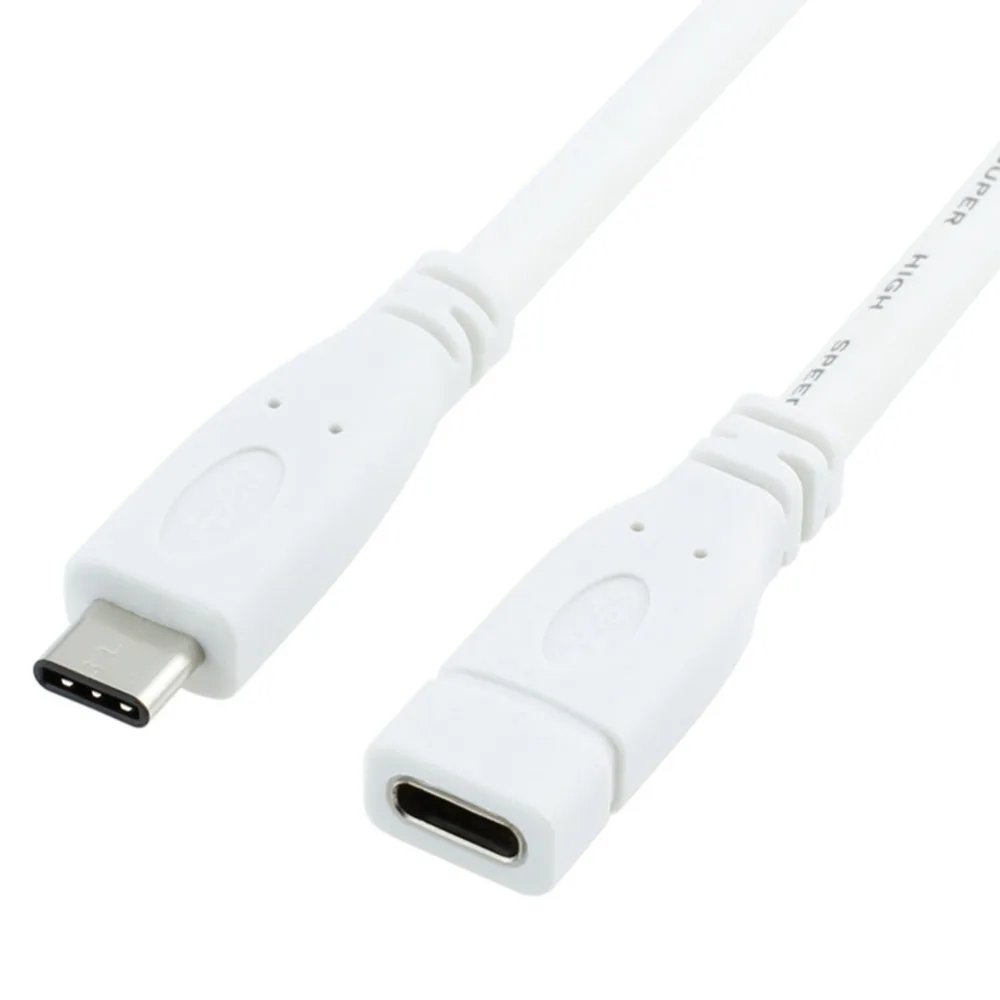 Удлинительный кабель USB Type C (10 Гбит/с 3 а) шнур Папа мама (Совместимость с Thunderbolt 3)
