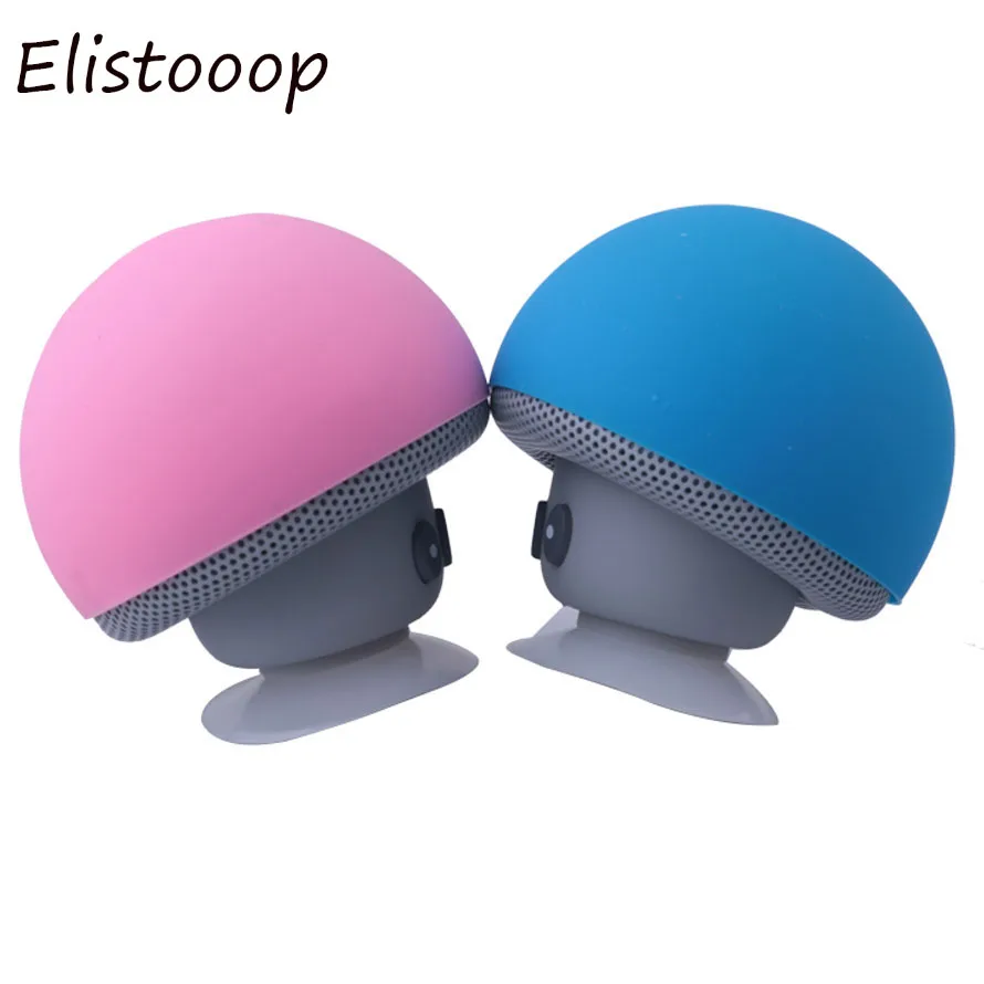 Беспроводная bluetooth колонка Elistooop в виде мультяшного гриба портативная