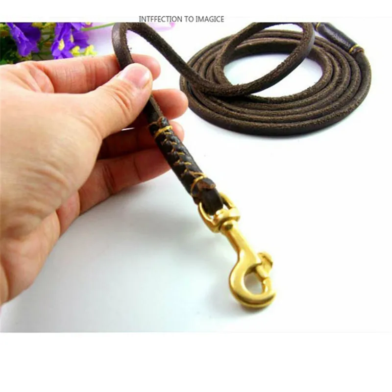 Поводки для собак свинцовая веревка из натуральной кожи маленьких щенков