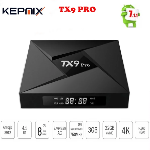 ТВ приставка TX9 Pro 5 шт. 3 ГБ ОЗУ 32 Гб ПЗУ 4k smart google Amlogic S912 Восьмиядерный процессор ОС