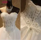 Женское свадебное платье с открытыми плечами, элегантное кружевное платье с вышивкой бисером, модель WX0093