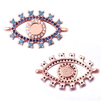 2019 new brass micro inlaid zircon cz pendant bracelet jewelry accessories suitable for 4mm diy jewelry making