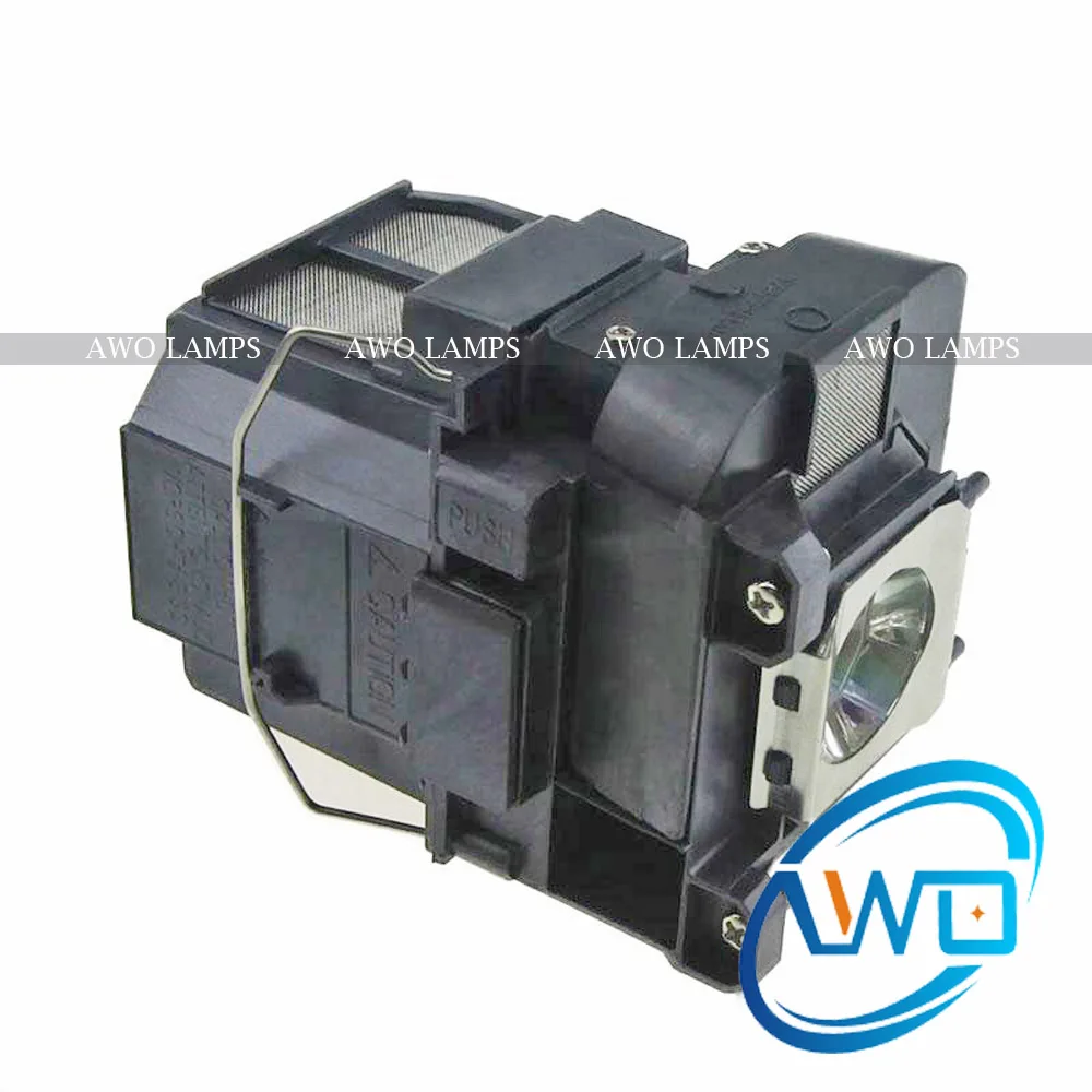 Высококачественная лампа для прожектора AWO ELPLP77 V13H010L77 с корпусом|projector lamp|projector