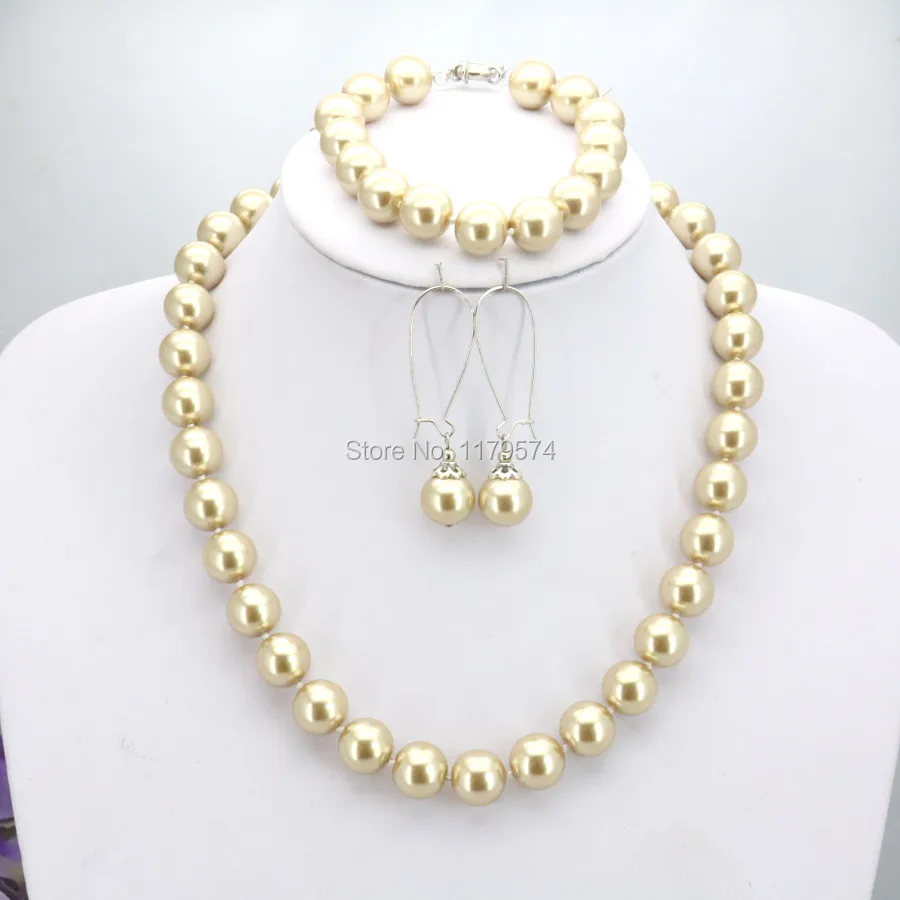 Рождественский подарок для женщин и девочек 10 мм светло Золотая стеклянная