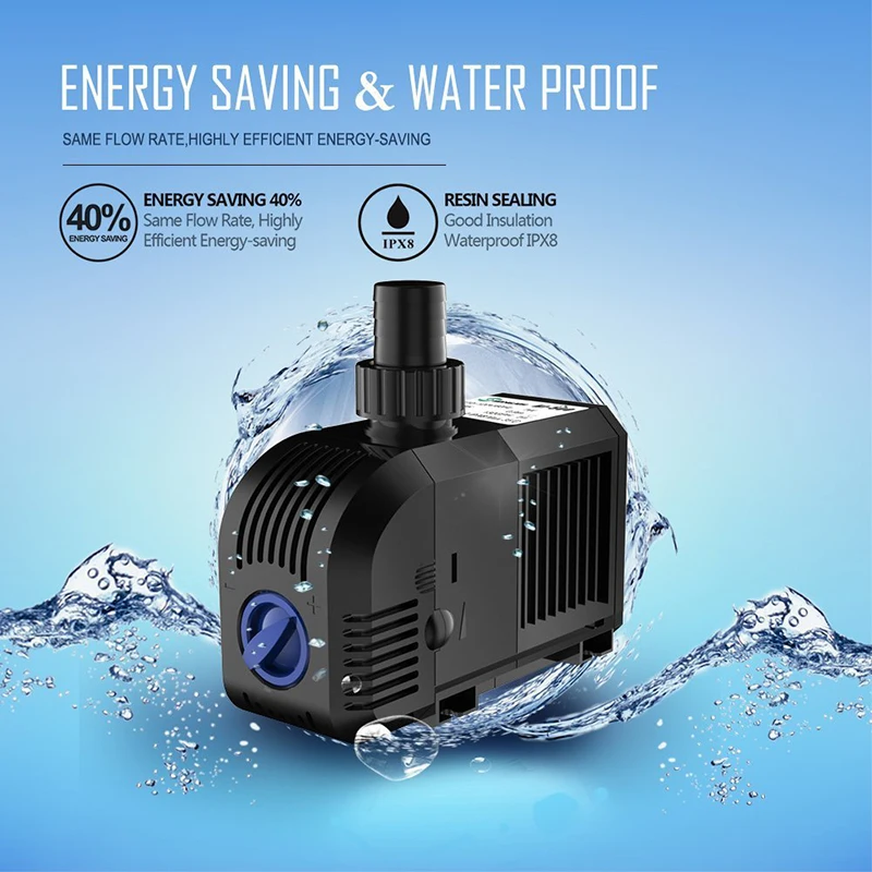 900L/h SUNSUN погружной насос для открытый фонтан воды Гидропоника пруд скульптуры