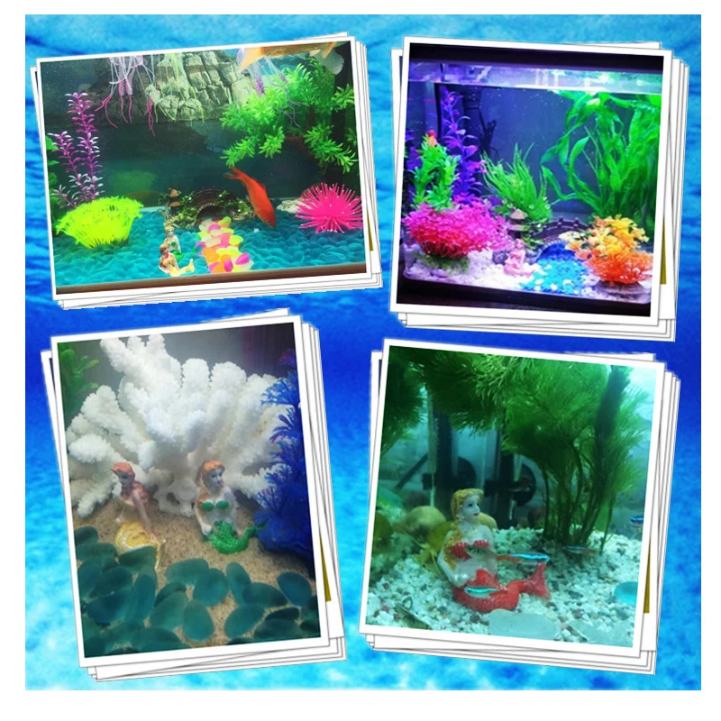 Полимерная маленькая Русалочка аквариумные украшения для аквариума