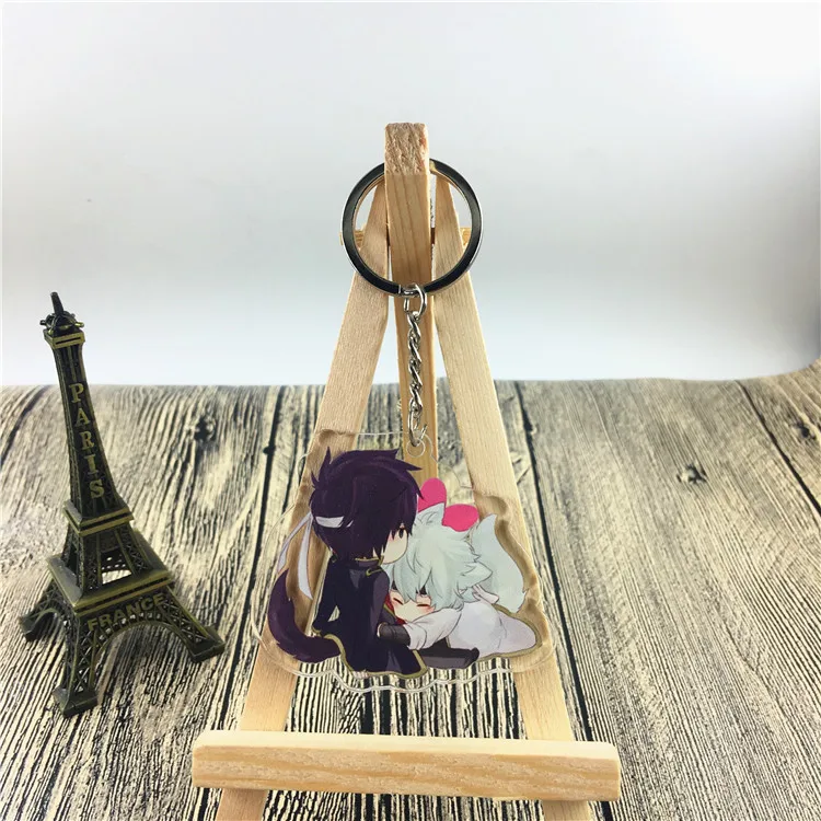 Аниме Gintama брелок Sakata Gintoki Kagura Hijikata Toushirou Okita Sougo Милый Забавный мультяшный акриловый брелок Подвеска ювелирные изделия