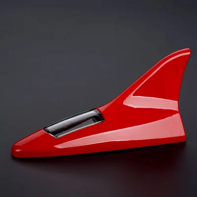 Red Универсальная автомобильная антенна Акула для зарядки солнечной энергии, fm-сигнал, антенна, радио, плавник акулы на крыше, товары для автостайлинга - Цвет: Red