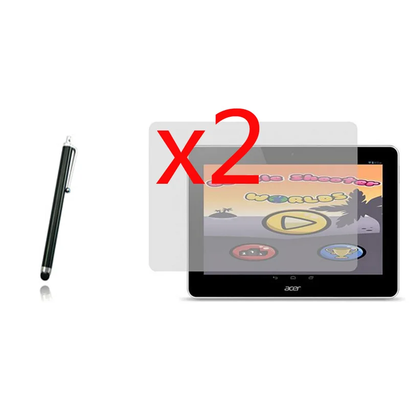 3в1 2x прозрачная защитная пленка для ЖК экрана + 1x Стилус Acer Iconia Tab A3 A10 A11 10 1