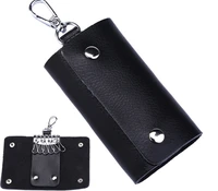 huanilai key bags for men black genuine leather holder keychain key case cowhide key holder bag housekeeper dy05