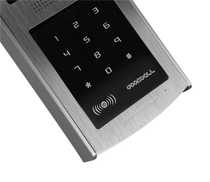 Sunflowervdp домофон Rfid Клавиатура видео-глаз электронный швейцар с камерой видео дверной Телефон проводной с электронной системой блокировки