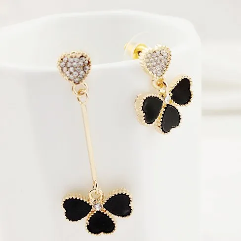 Персонализированные блестящие серьги в виде сердца для девушек сверкающие