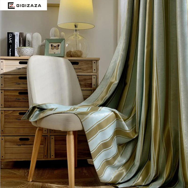 Mr Yang полосатые жаккардовые шторы черные жалюзи для спальня гостиная кухня