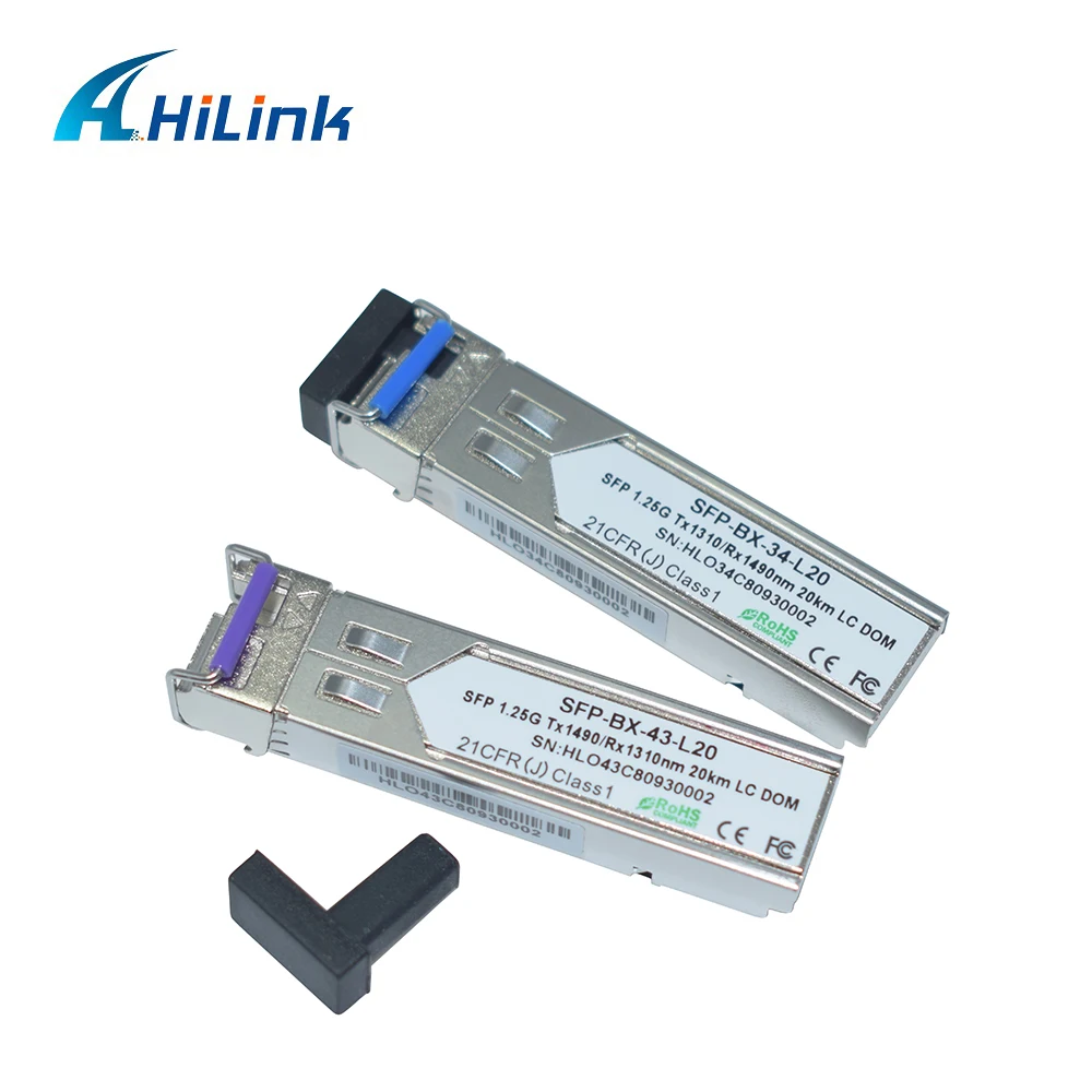 (5 пар/партия) фотосессия! 1310 нм 1 25G 1000 базовый Bidi 20km LC/SC SFP трансивер с функцией