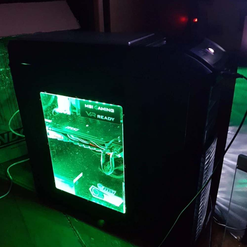 Светодиодная лента 5050 RGB для ПК компьютерный корпус клейкая Полоса света SATA