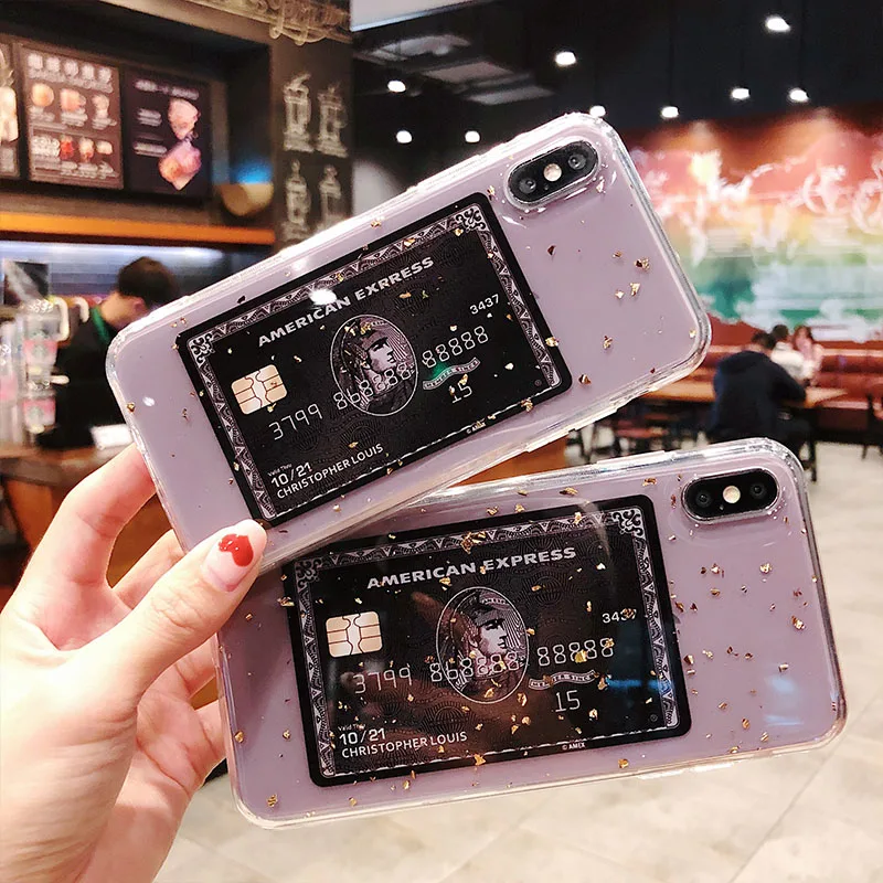 Luxury Gold Foil Bling Case For iPhone X XS Max XR Phone Cases Soft TPU Cover 7 8 6 6s Plus Glitter Fruit Cherry |