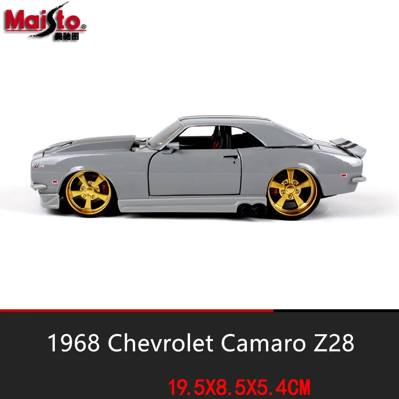 Ретро модель автомобиля Maisto 1:24 1968 Chevrolet Camaro Z/28 литье под давлением|Наземный