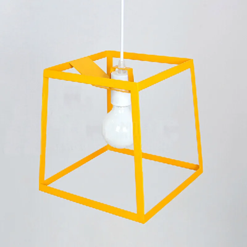 Современный кубический ящик рамка подвесной светильник s геометрические